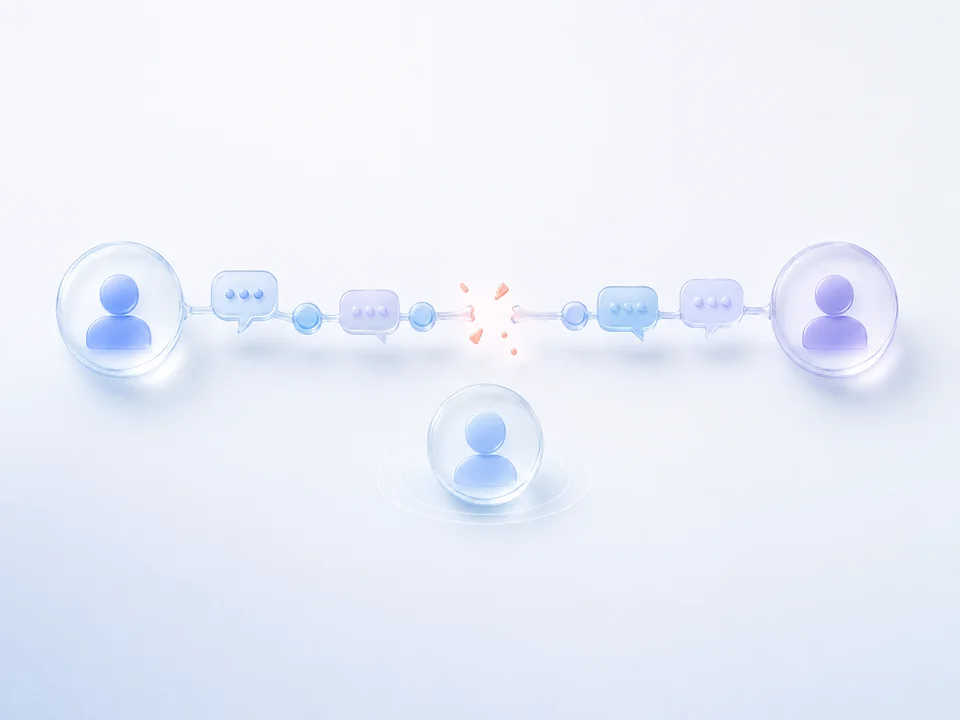 员工更换导致客户沟通记忆断层的经营场景示意
